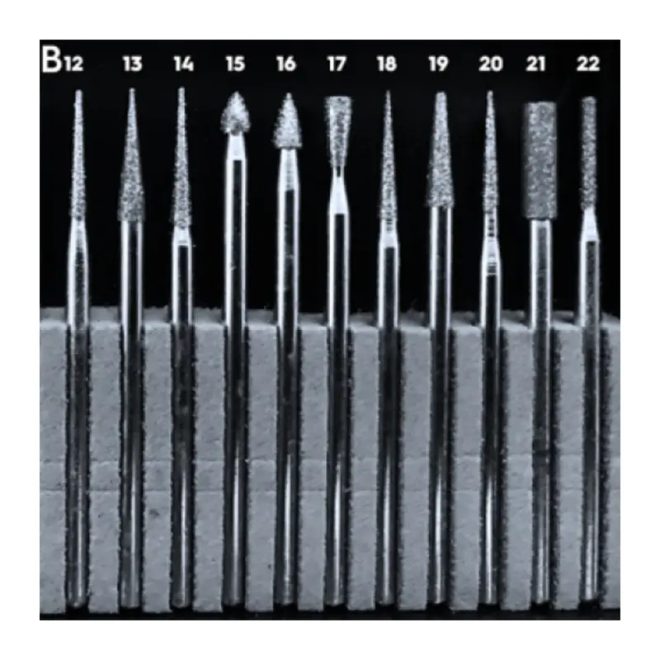 Flexmann For Cut gyémánt tűmaró (különböző fejformákkal), GY-T