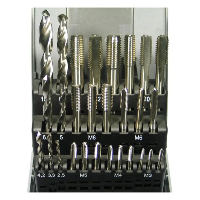 Flexmann For Cut kézi menetfúró készlet 7 részes, M3-M12 + fúrószárak, SHA-7