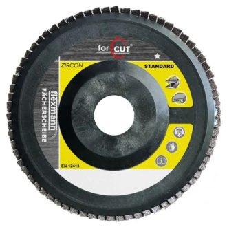   Flexmann For Cut Standard lamellás csiszolókorong 115x22mm Z40 műanyag, kúpos, fém-inox, SK-1010