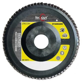   Flexmann For Cut Standard lamellás csiszolókorong 125x22mm Z100 műanyag, kúpos, fém-inox, SK-1053