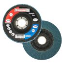 Flexmann Speed-flex lamellás csiszolókorong 115x22,2mm, Z120, kúpos, fém-inox, V-1005