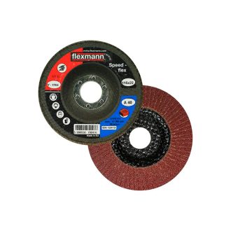   Flexmann Speed-flex lamellás csiszolókorong 115x22,2mm, A60, kúpos, fa, fém,, V-1007