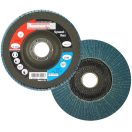 Flexmann Speed-flex lamellás csiszolókorong 125x22,2mm, Z80, kúpos, fém-inox, V-1013