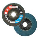 Flexmann Speed-flex lamellás csiszolókorong 125x22, 2mm, Z100, kúpos, fém-inox, V-1014