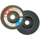 Flexmann Gigaflex lamellás csiszolókorong 125x22,2mm, Z40, kúpos, fém-inox, V-2004