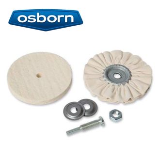   Osborn polírozó készlet réz,műanyag, lakk felületre 3-os 100x10 2 korong , befogószár, 7912-600 000