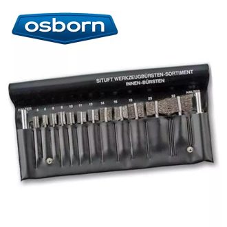   Osborn körkefe készlet, hullámos, 12 db kefe, 2 db adapter, 9907-035 000