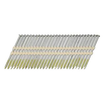   Hikoki kerek fejű szög 21°-os műanyag tárban 3,1x90mm, 2500db, gyűrűs szár, fényes, 753646