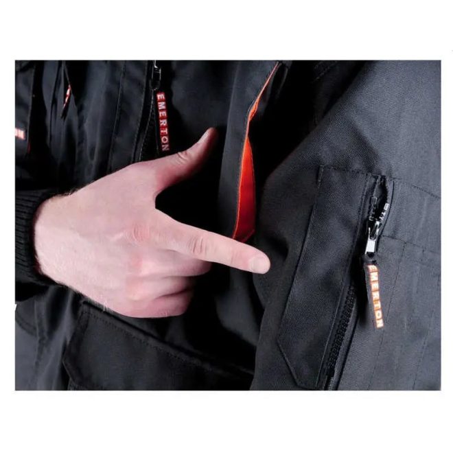 MV Cerva Emerton Pilot téli munkavédelmi dzseki fekete L, 0301022660003