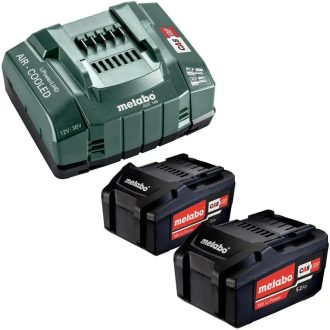   Metabo akkumulátor szett 2db 18V 5,2Ah Li-Power +ASC 145 töltő, 685051000