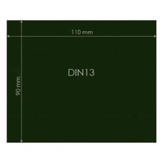 Védőüveg DIN 13 90x110mm, 548980057014