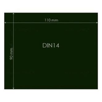 Védőüveg DIN 14 90x110mm, 548980057015