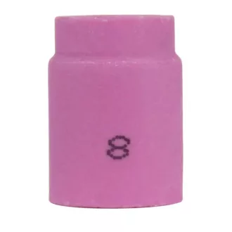   Kerámia gázterelő rövid gázlencséhez 8-as SR9/17/18/20/26-hoz 53N61S (L=25,5mm D=12,5mm), 8401P201404