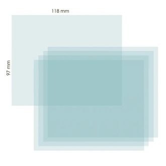   Iweld PANTHER 4.6 külső védőplexi 118x97mm, 8PNTHR46OUTCL