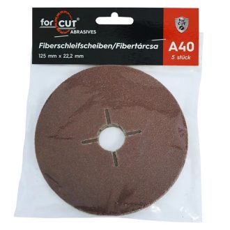   Flexmann For Cut fibertárcsa 125x22,2mm A60, fa, fém 5db/csomag, VCS-3021
