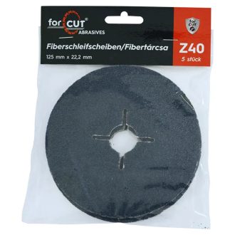   Flexmann For Cut fibertárcsa 125x22,2mm Z40, fém-inox 5db/csomag, VCS-3027