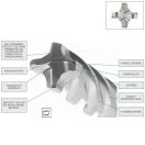 Hikoki TCT fúrószár SDS-Plus, 4élű 9,0x265/200mm, 783230