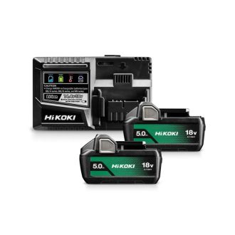   Hikoki 18V-5Ah akku csomag 2db BSL1850MA akku + UC18YSL3 töltő, UC18YSL3WKZ