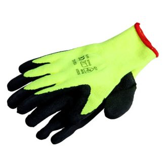   Lev mv szerelőkesztyű téliesített, narancssárga akril fekete habosított latex tenyér 10-es, 50529