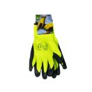 Lev mv szerelőkesztyű téliesített, narancssárga akril fekete habosított latex tenyér 10-es, 50529