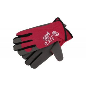   Lev mv kertészkesztyű piros, szürke, fehér virágmintával 7, 50557