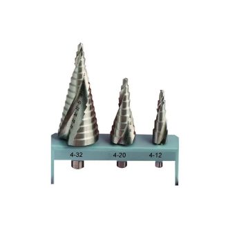   Lev léptető fúrószár készlet DIN 1412C HSS 4-12/4-20/4-32mm, ALU, fém, műanyag, 20496
