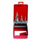 Lev léptető fúrószár készlet DIN 1412C HSS 4-12/4-20/4-32mm, ALU, fém, műanyag, 20496