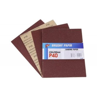   Lev csiszolólap-papír alapú A/4-230x280mm P120- 10db, 21719