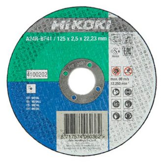   Hikoki vágókorong 150x2,5x22,2mm, A24R-BF41, gazdaságos, sík, fém, 25db/cs, 4100203