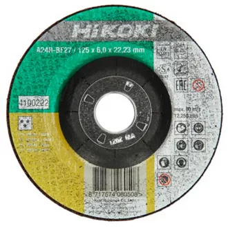   Hikoki tisztító korong 125x6,0x22,2mm, A24R-BF27, inox, 25db/cs, 4100222