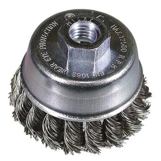 Hikoki fazékkefe 110xM14, 0,50 csavart, fém, 751309