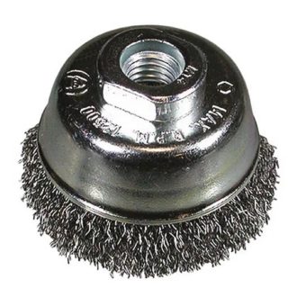 Hikoki fazékkefe 80xM14, 0,35 hullámos, fém, 751313