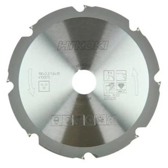  Hikoki körfűrészlap polikristály gyémánt fogazattal, 230x30mm, Z15, cementkötésű deszka, gipszkarton, MDF, 4100017
