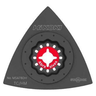   Hikoki multiszerszám kés, MSA78DH, 78x78mm, HM/TC, tégla-fa profil-csiszolás, 782763
