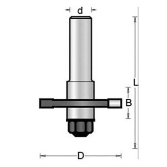 Hikoki marófej, tárcsamaró, 8x40x4x58mm, 754119