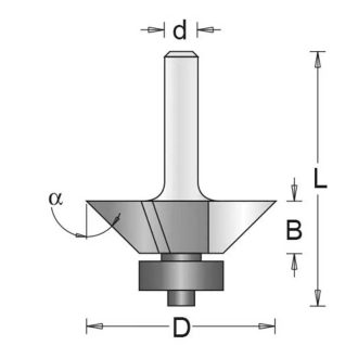   Hikoki marófej, élmaró 8x36,5X9,5mm, golyóscsapággyal, 754112