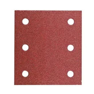   Hikoki tépőzáras csiszolóvászon rezgő csiszolóhoz 114x104mm-K240, 6lyuk, fa-fém, 10db, 753048