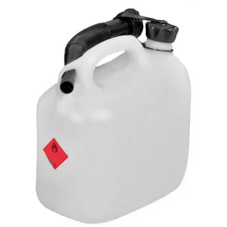   Hikoki üzemanyagkanna, átlátszó, szabványos kiöntőcsővel, UN/BAM/TÜV engedéllyel, 5literes, 714821