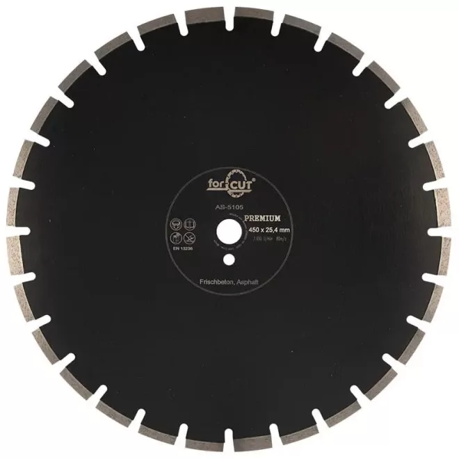 Flexmann For Cut gyémánttárcsa AS Prémium 400x3,6x10x24x25,4mm szegmentált, aszfalt, frissbeton, AS-5104 PREMIUM