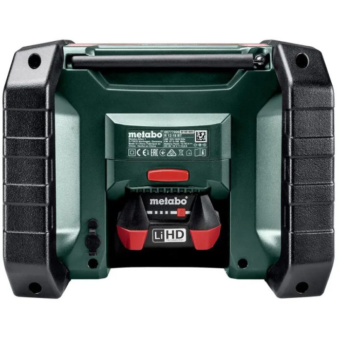Metabo R 12-18 BT 18V épitőipari rádió Blutoothos, akku nélkül, 600777850