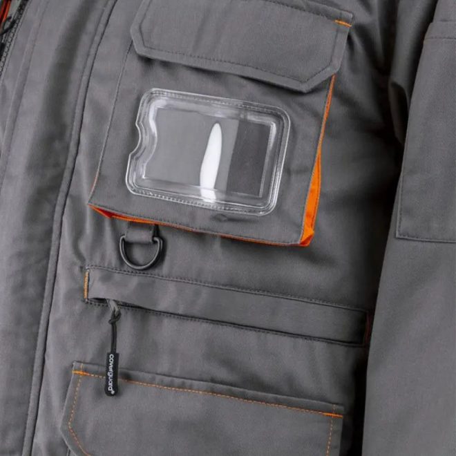 MV Coverguard Paddock II munkakabát szürke-narancs 6XL, 5PAV1506XL