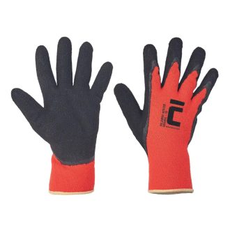   MV Cerva Palawan téli nylon latex mártott kesztyű, narancs-fekete 10, 0106001796100