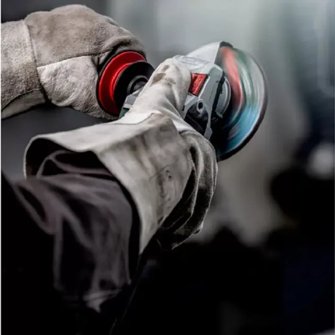 Metabo sarokcsiszoló 125mm 1100W 2800-10500/min fordulatszám szabályozós, VibraTech (MVT) markolattal, 3Nm, WEV 11-125 Quick, 603625000