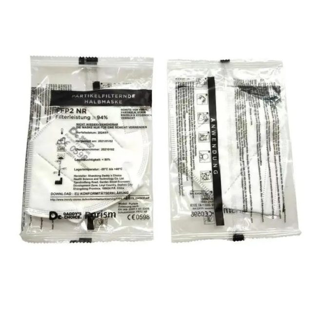 Pormaszk FFP2 szelep nélkül, ÁR 1db-ra értendő, 20db/cs. , PR066B