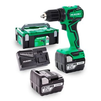   Hikoki akkus 18V fúró-csavarozó, szénkefementes 55Nm + 2db 18V/5,0Ah akku + töltő + Hitbox, DS18DDWPZ