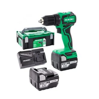   Hikoki akkus 18V ütvefúró-csavarozó, szénkefementes 55Nm +2db 5,0Ah akku + töltő + Hitbox, DV18DDWPZ