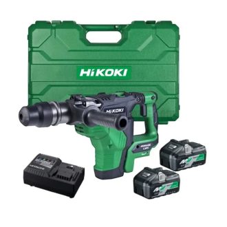   Hikoki akkus MultiVolt 36V fúró-vésőkalapács SDS-max +2db akku +töltő +szerszámkoffer, DH36DMAWAZ