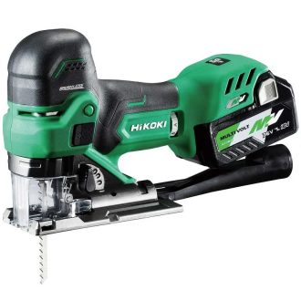   Hikoki akkus MultiVolt 36V szúrófűrész, dekopír, akku és töltő nélkül 2,7kg Hitboxban, CJ36DBW2Z