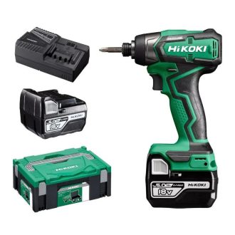   Hikoki akkus 18V ütvecsavarozó, 140Nm, +2db 5Ah akku +töltő +Hitboxban, WH18DDWPZ