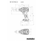 Metabo akkus 18V fúrócsavarozó 130Nm szénkefementes, Quick, BS 18 LTX BL Q +2x5,5Ah LiHD akku+ ASC 145 öltő +PowerX3 nyomatékfeltét +metaBOX 145l, 602359770